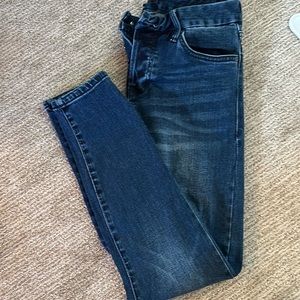Olivia, super high rise jeans, size 27, dark wash